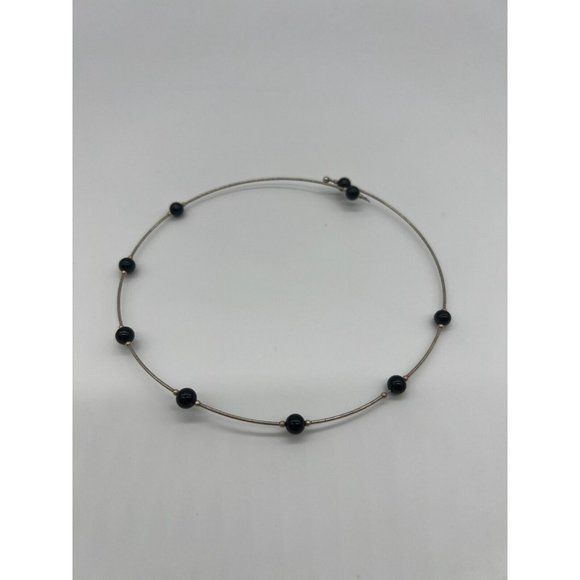 Sterling Silver Cuff Collar Necklace & Silver Wrap Choker Necklace - Picture 4 of 7